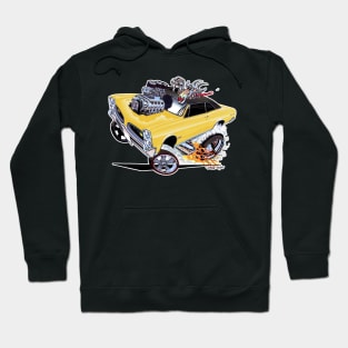 GOATINATOR 1966 GTO yellow Hoodie